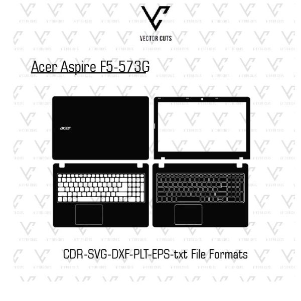 Acer Aspire F5-573G laptop skin template vector file
