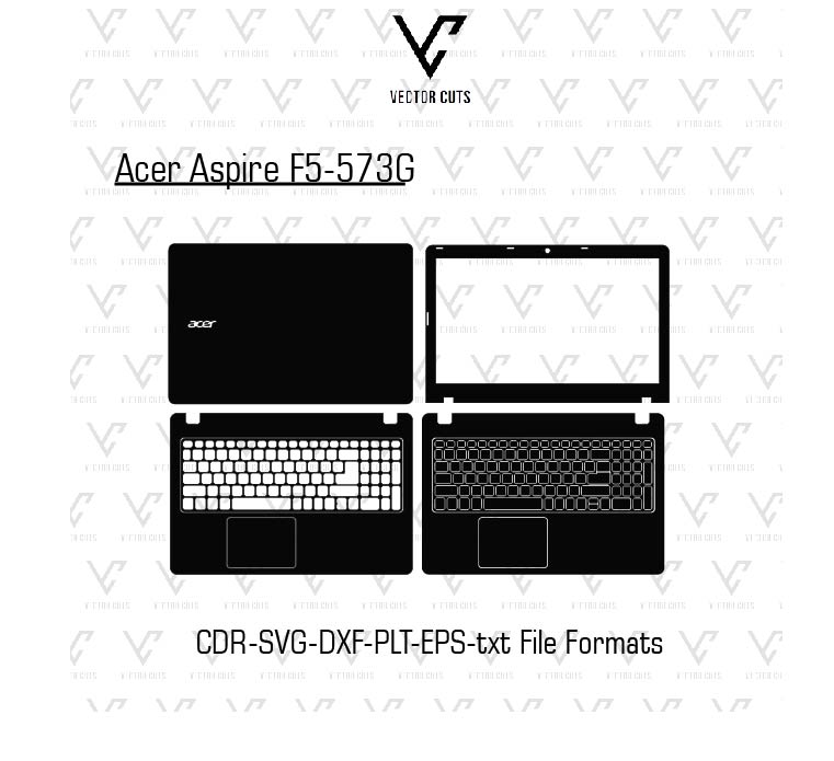 Acer Aspire F5-573G laptop skin template vector file