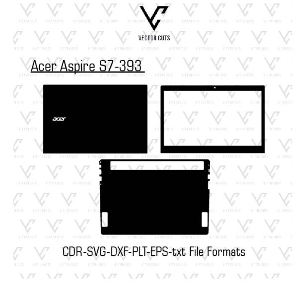 Acer Aspire S7-393 laptop skin template vector file