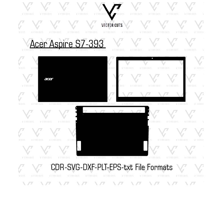 Acer Aspire S7-393 laptop skin template vector file