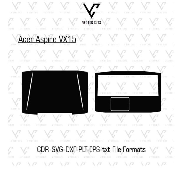 Acer Aspire VX15 laptop skin template vector file