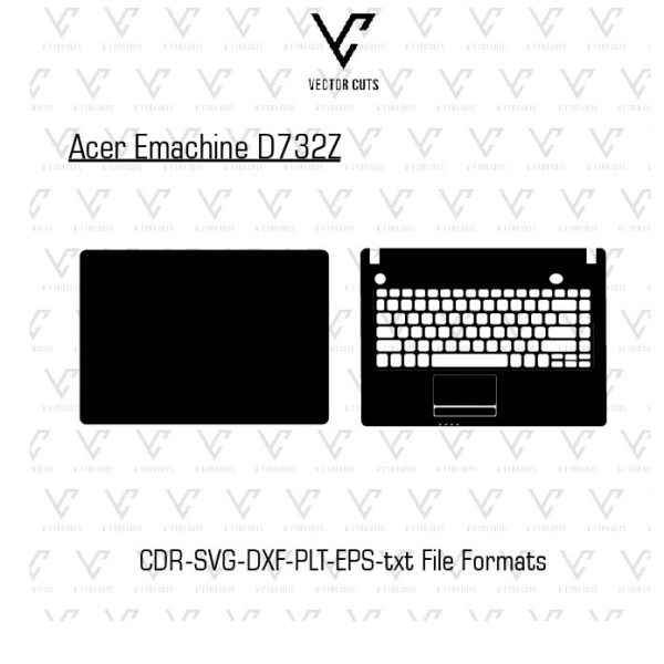 Acer Emachine D732Z laptop skin template vector file
