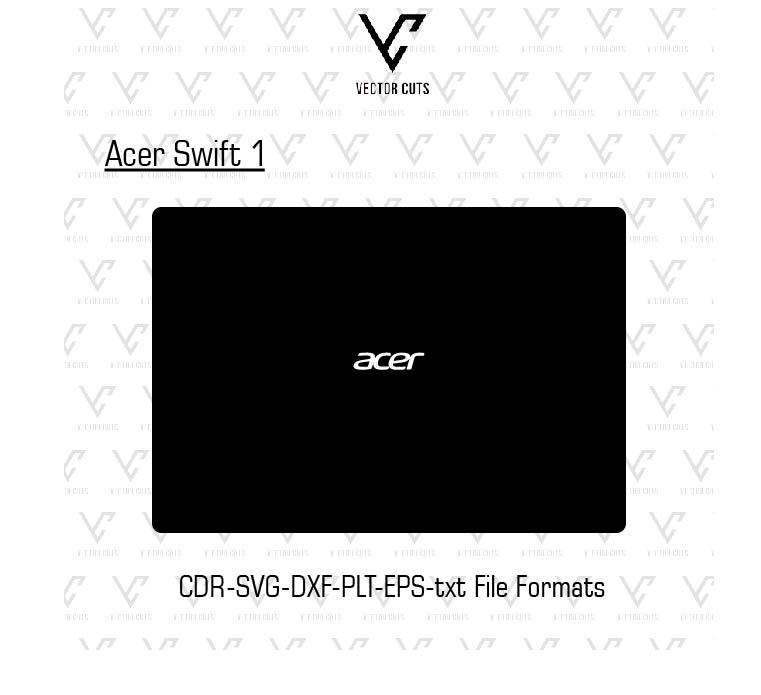Acer Swift 1 laptop skin template vector file