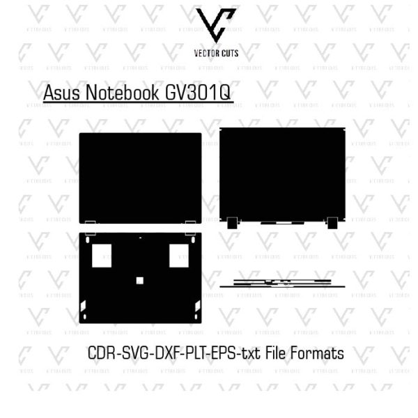 Asus Notebook GV301Q laptop skin template vector