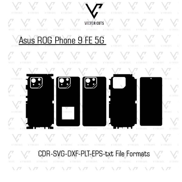 Asus ROG Phone 9 FE 5G Mobile Skin Template Vector File