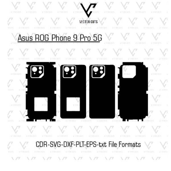 Asus ROG Phone 9 Pro 5G Mobile Skin Template Vector File