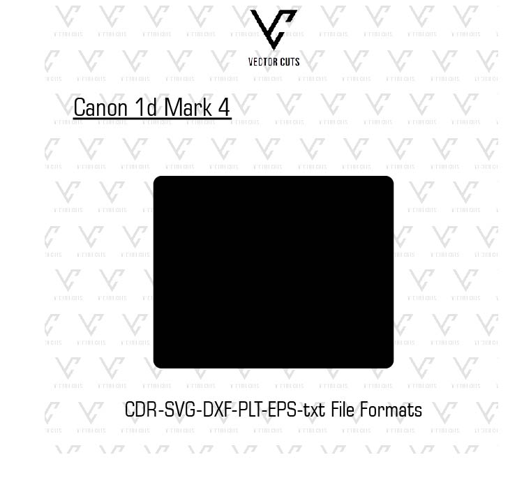 Canon 1d Mark 4 Camera Skin Template Vector