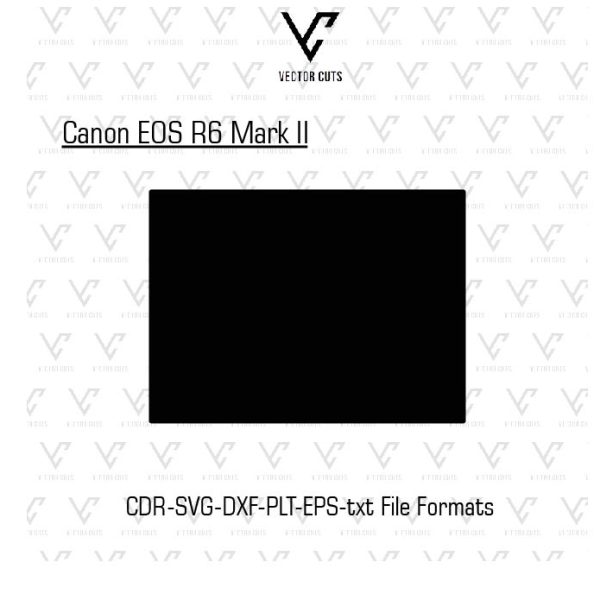 Canon EOS R6 Mark II Camera Skin Template Vector