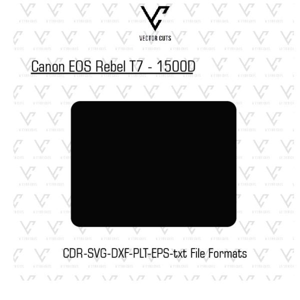 Canon EOS Rebel T7 - 1500D Camera Skin Template Vector