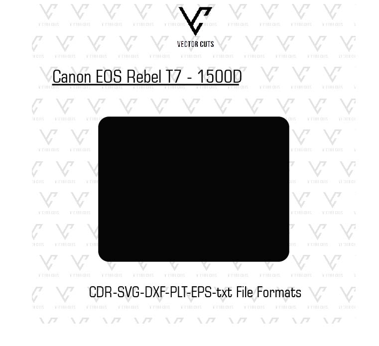 Canon EOS Rebel T7 - 1500D Camera Skin Template Vector