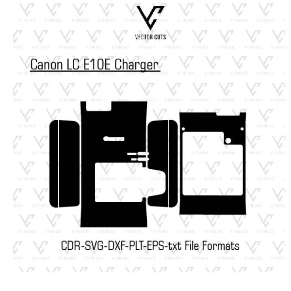 Canon LC E10E Charger Camera Skin Template Vector
