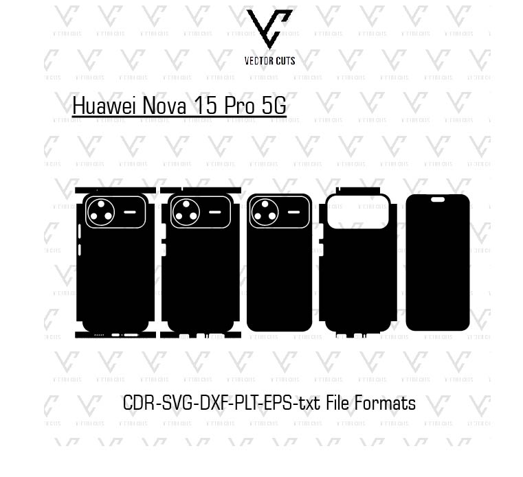 Huawei Nova 15 Pro 5G Mobile Skin Template Vector File