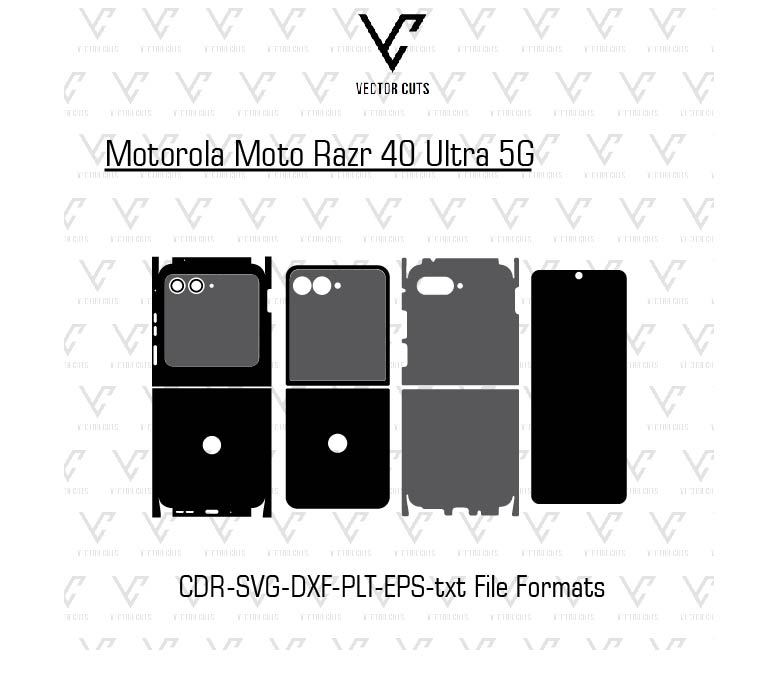 Motorola Moto Razr 40 Ultra 5G Mobile Skin Template