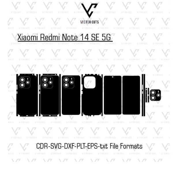 Xiaomi Redmi Note 14 SE 5G Mobile Skin Template