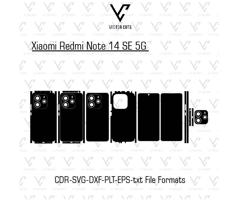Xiaomi Redmi Note 14 SE 5G Mobile Skin Template