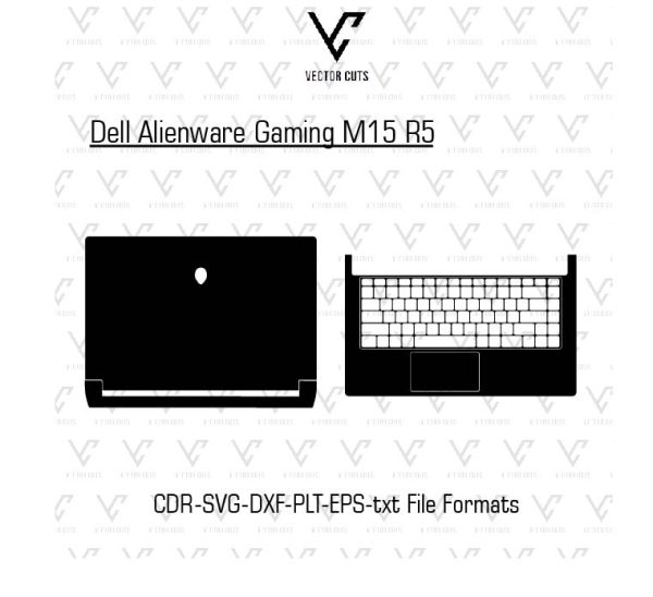 Dell Alienware Gaming M15 R5 Laptop Skin Template