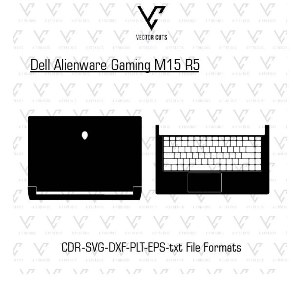 Dell Alienware Gaming M15 R5 Laptop Skin Template