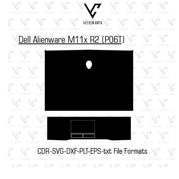 Dell Alienware M11x R2 (P06T) Laptop Skin Template