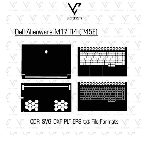 Dell Alienware M17 R4 (P45E) Laptop Skin Template