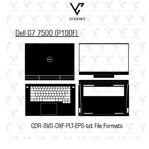 Dell G7 7500 (P100F) Laptop Skin Template