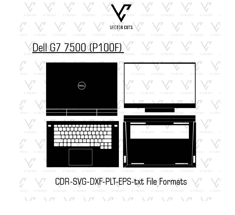 Dell G7 7500 (P100F) Laptop Skin Template
