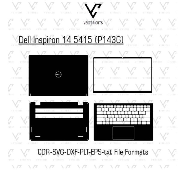 Dell Inspiron 14 5415 (P143G) Laptop Skin Template