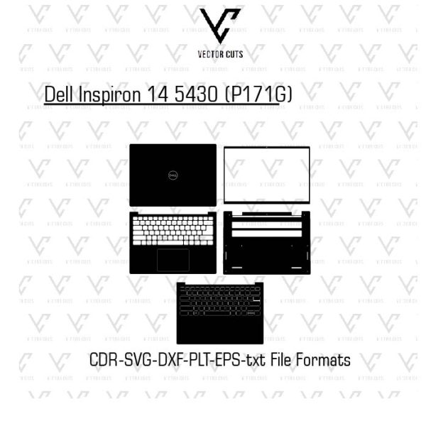 Dell Inspiron 14 5430 (P171G) Laptop Skin Template