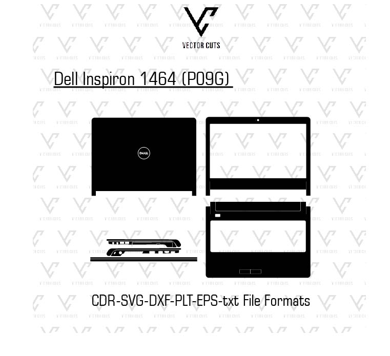 Dell Inspiron 1464 (P09G) Laptop Skin Template