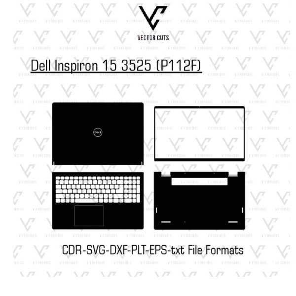 Dell Inspiron 15 3525 (P112F) Laptop Skin Template