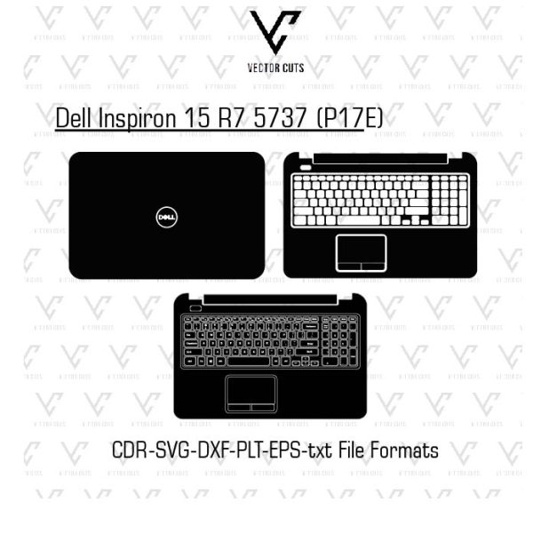 Dell Inspiron 15 R7 5737 (P17E) Laptop Skin Template