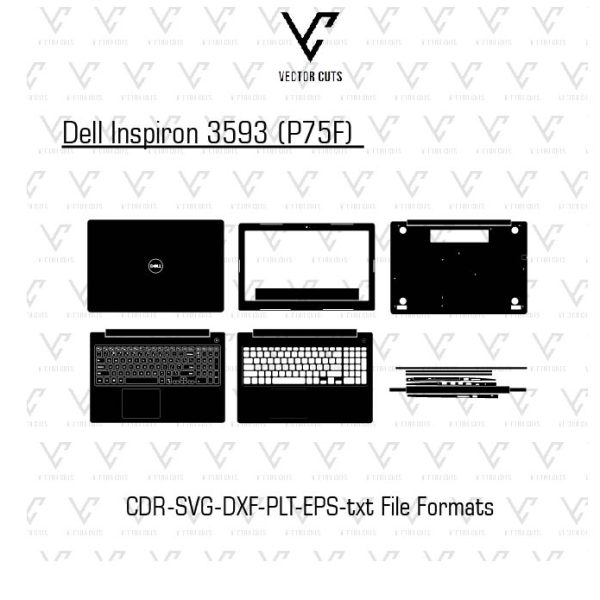Dell Inspiron 3593 (P75F) Laptop Skin Template
