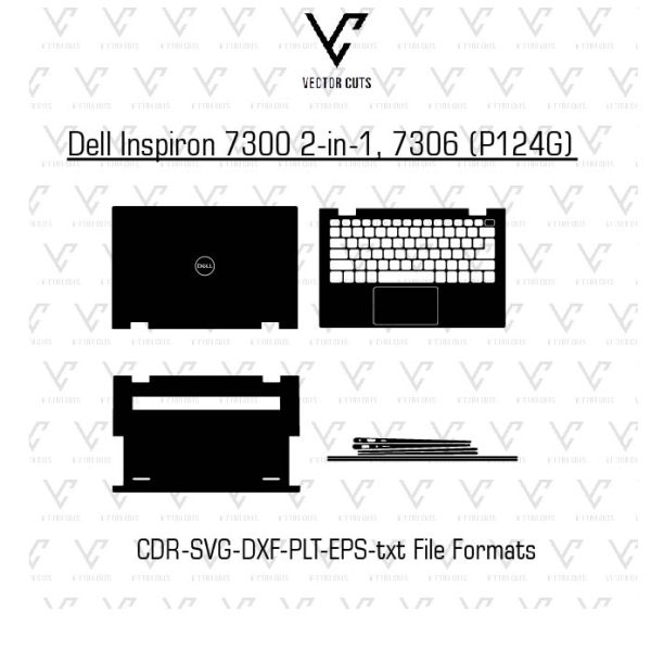 Dell Inspiron 7300 2-in-1, 7306 (P124G) Laptop Skin Template
