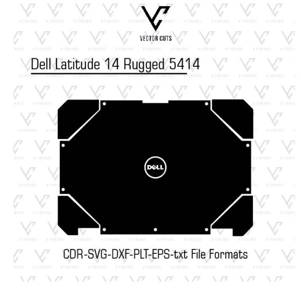 Dell Latitude 14 Rugged 5414 Laptop Skin Template