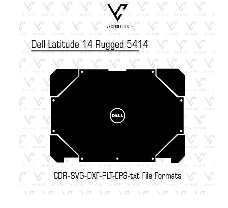 Dell Latitude 14 Rugged 5414 Laptop Skin Template