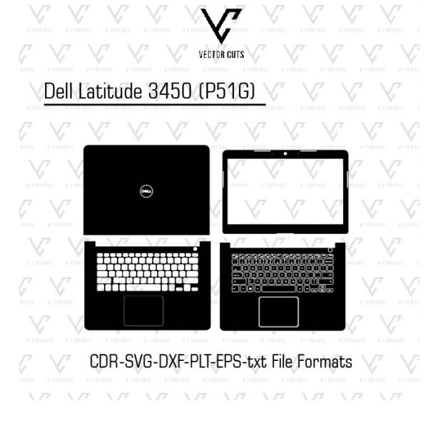 Dell Latitude 3450 (P51G) Laptop Skin Template