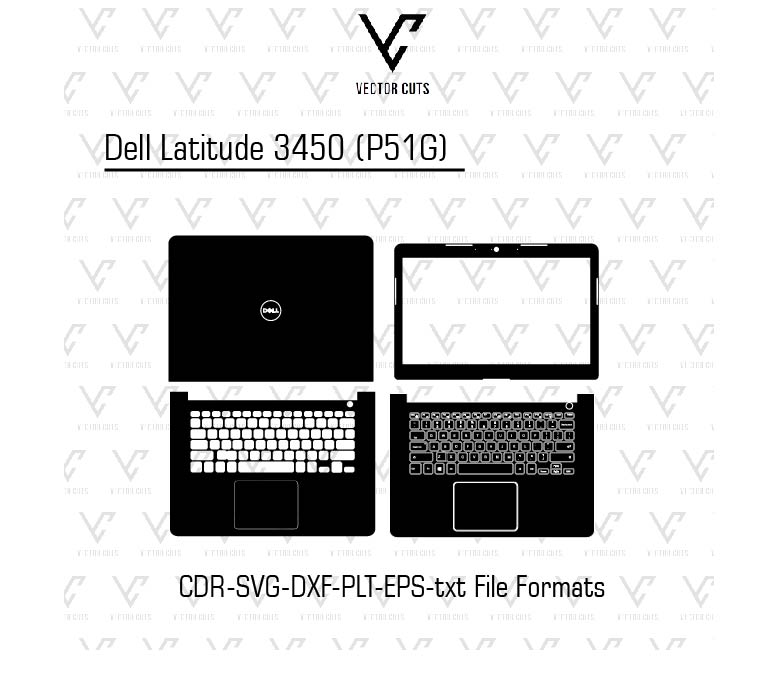 Dell Latitude 3450 (P51G) Laptop Skin Template