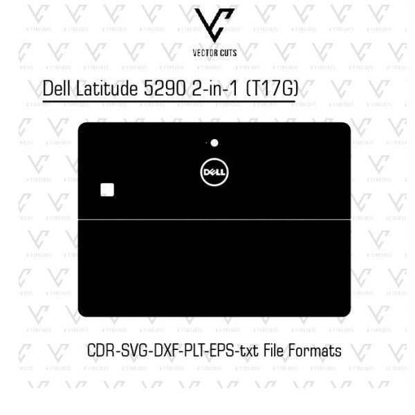 Dell Latitude 5290 2-in-1 (T17G) Laptop Skin Template