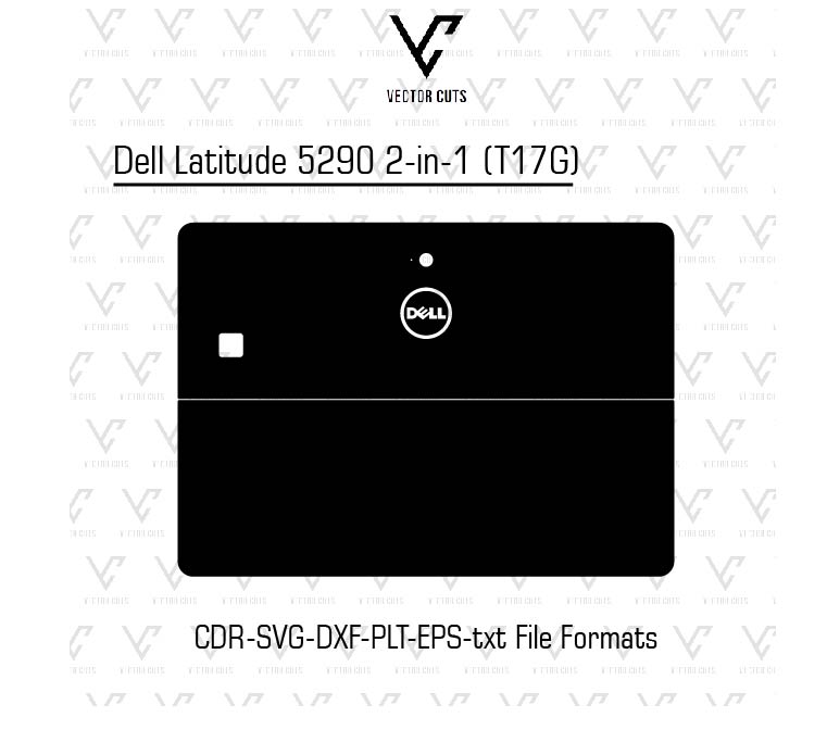 Dell Latitude 5290 2-in-1 (T17G) Laptop Skin Template