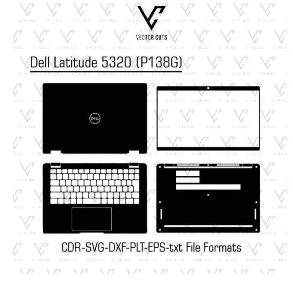 Dell Latitude 5320 (P138G) Laptop Skin Template