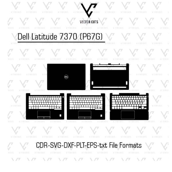 Dell Latitude 7370 (P67G) Laptop Skin Template