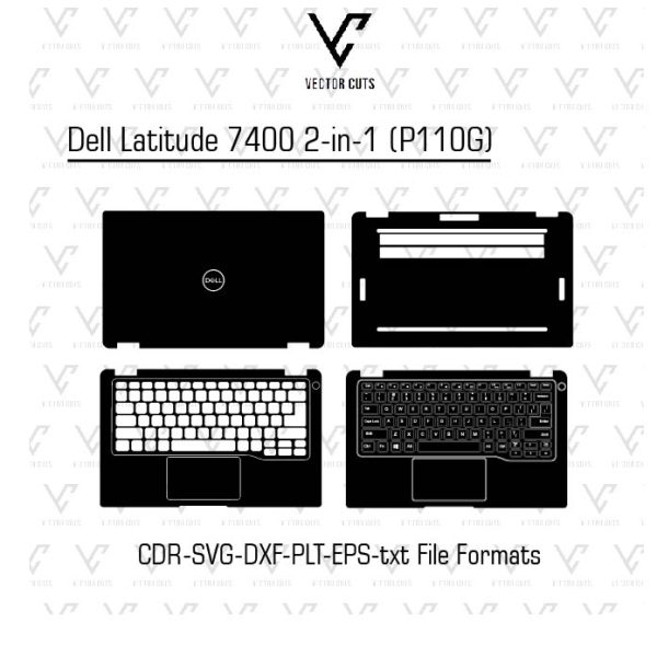 Dell Latitude 7400 2-in-1 (P110G) Laptop Skin Template
