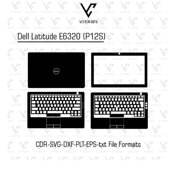 Dell Latitude E6320 (P12S) Laptop Skin Template
