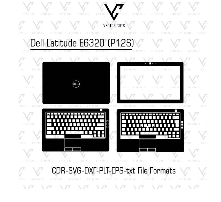 Dell Latitude E6320 (P12S) Laptop Skin Template