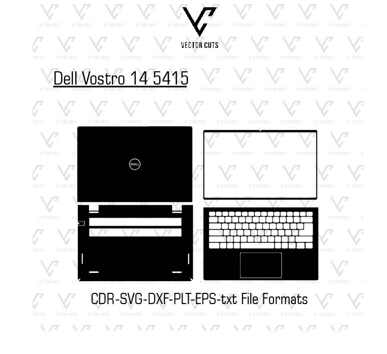 Dell Vostro 14 5410 Laptop Skin Template