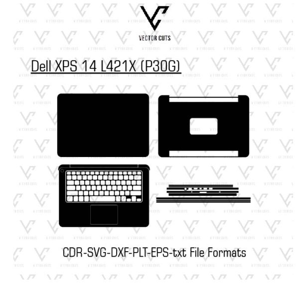 Dell XPS 14 L421X (P30G) Laptop Skin Template