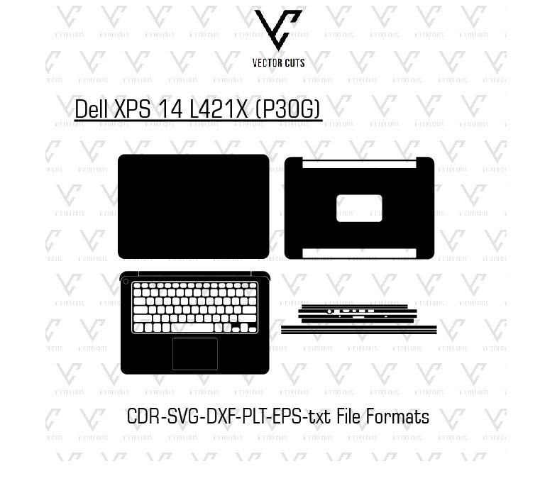 Dell XPS 14 L421X (P30G) Laptop Skin Template