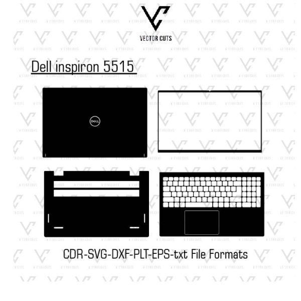 Dell inspiron 5515 Laptop Skin Template