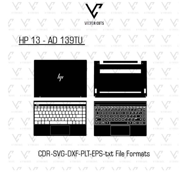 HP 13 - AD 139TU Laptop Skin Template