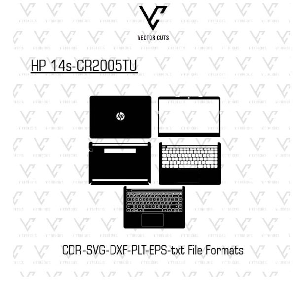 HP 14s-cr2005TU Laptop Skin Template