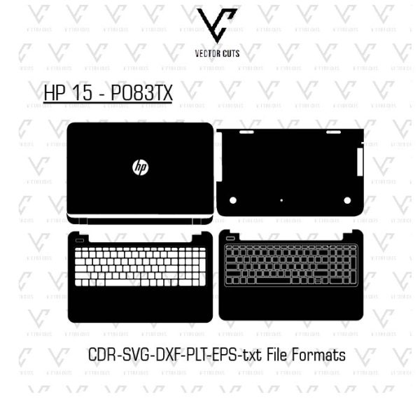 HP 15 - PO83TX Laptop Skin Template